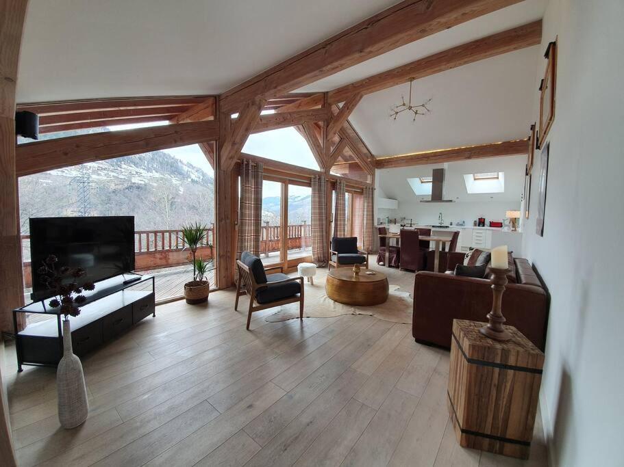 Chalet Entier 110M2 Avec Vue Et Sauna A 10 Min Des Pistes Sainte-Foy-Tarentaise Exterior foto